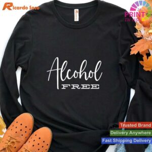 Alcohol-Free Lifestyle Statement T-shirt Style 4 - Hoodie