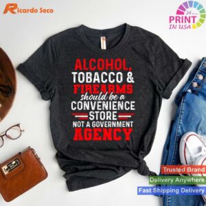 Alcohol Tobacco Firearms Convenience Store T-shirt Style 1 - T-shirt