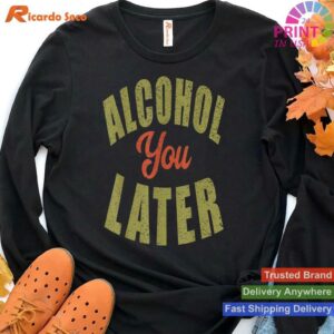 Alcohol You Later T-Shirt Funny Drinking Gift Shirt T-shirt Style 4 - Hoodie