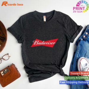 Classic Budweiser Bowtie T-shirt Style 1 - T-shirt