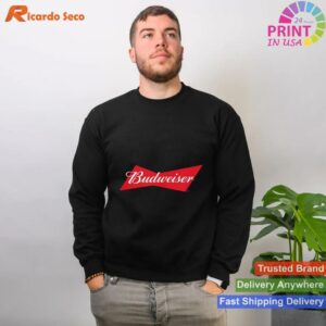 Classic Budweiser Bowtie T-shirt Style 2 - Sweatshirt