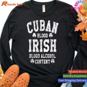 Cuban Irish Blood Alcohol Content T-shirt Style 4 - Hoodie