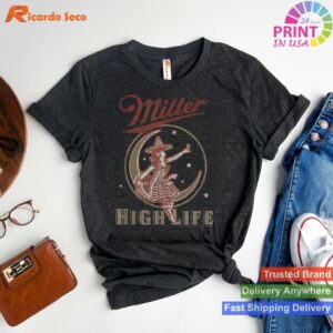 Miller High Life Vintage Moon Logo T-shirt Style 1 - T-shirt