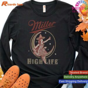 Miller High Life Vintage Moon Logo T-shirt Style 4 - Hoodie