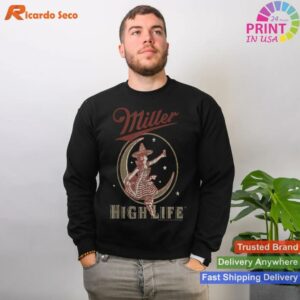 Miller High Life Vintage Moon Logo T-shirt Style 2 - Sweatshirt