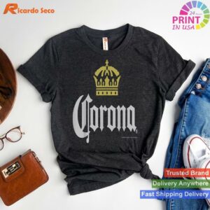 Multi-Color Corona Logo T-shirt Style 1 - T-shirt