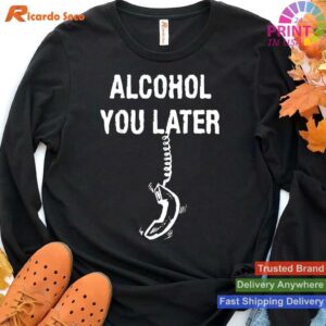 Phone Cord Joke Alcohol You Later T-shirt Style 4 - Hoodie