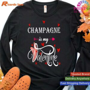 Valentine's Day Champagne Lover T-shirt Style 4 - Hoodie